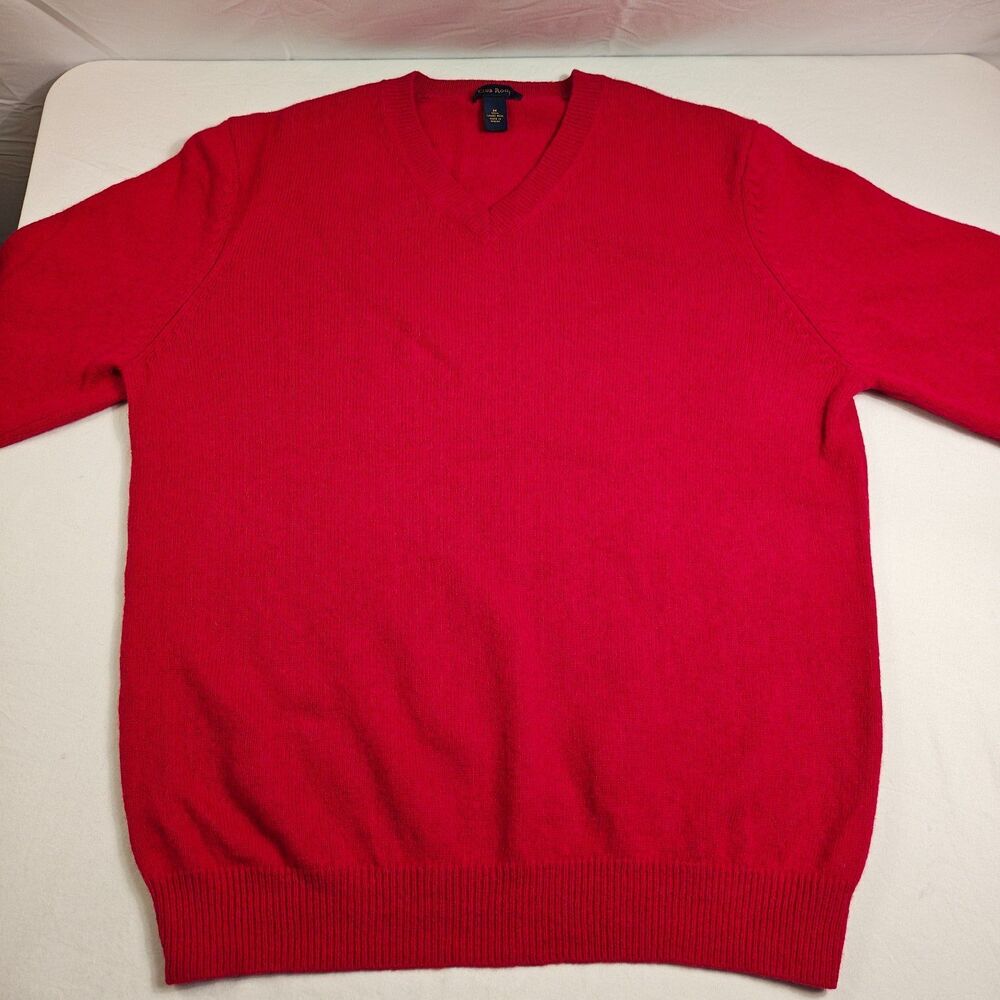Vintage Club Room 100% Lambswool V-Neck Sweater US Size M (Made in Macau)